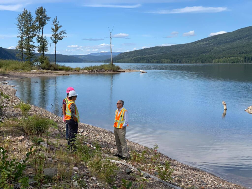 Site tour of Quesnel lake