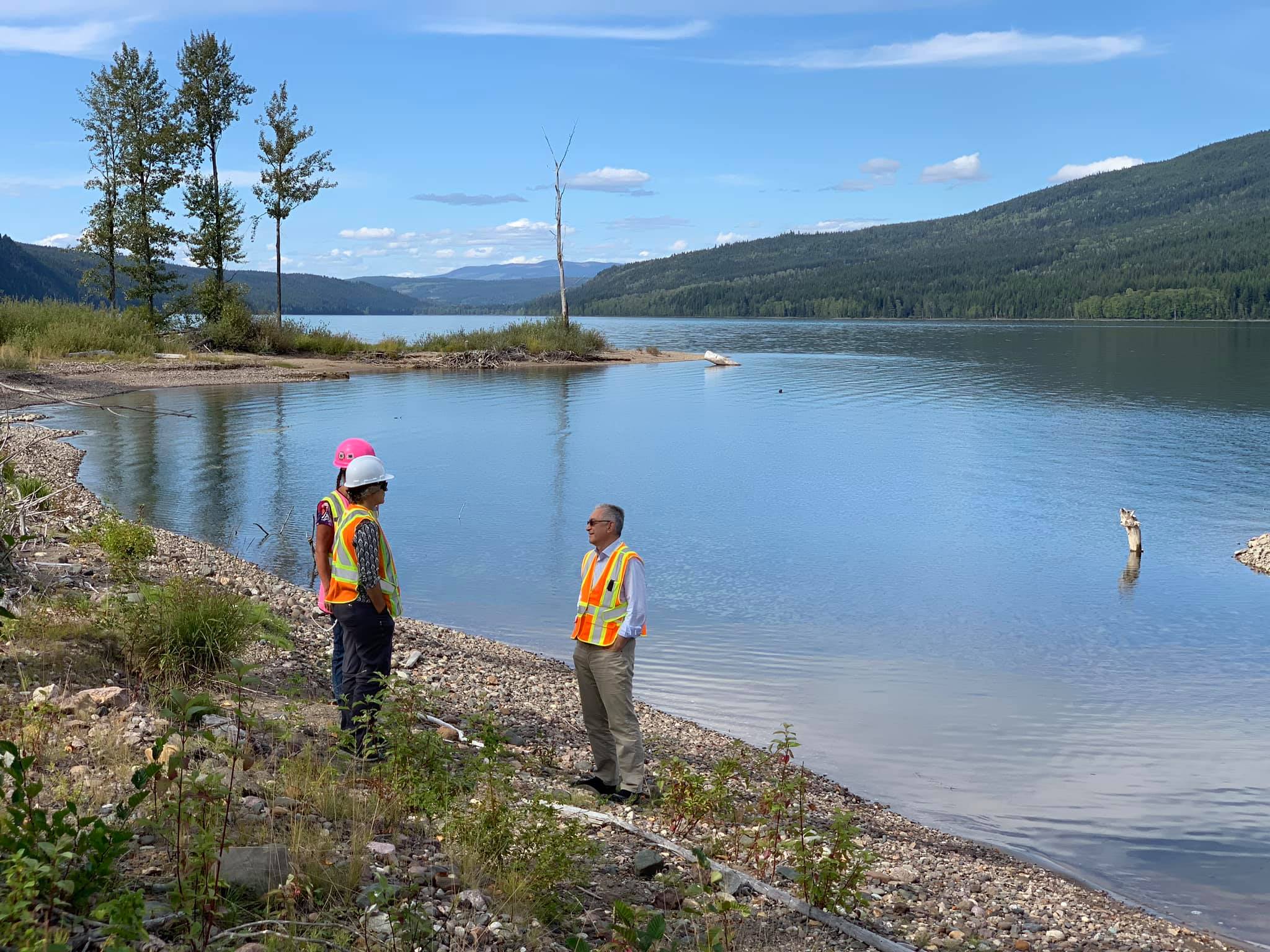 Site tour of Quesnel lake